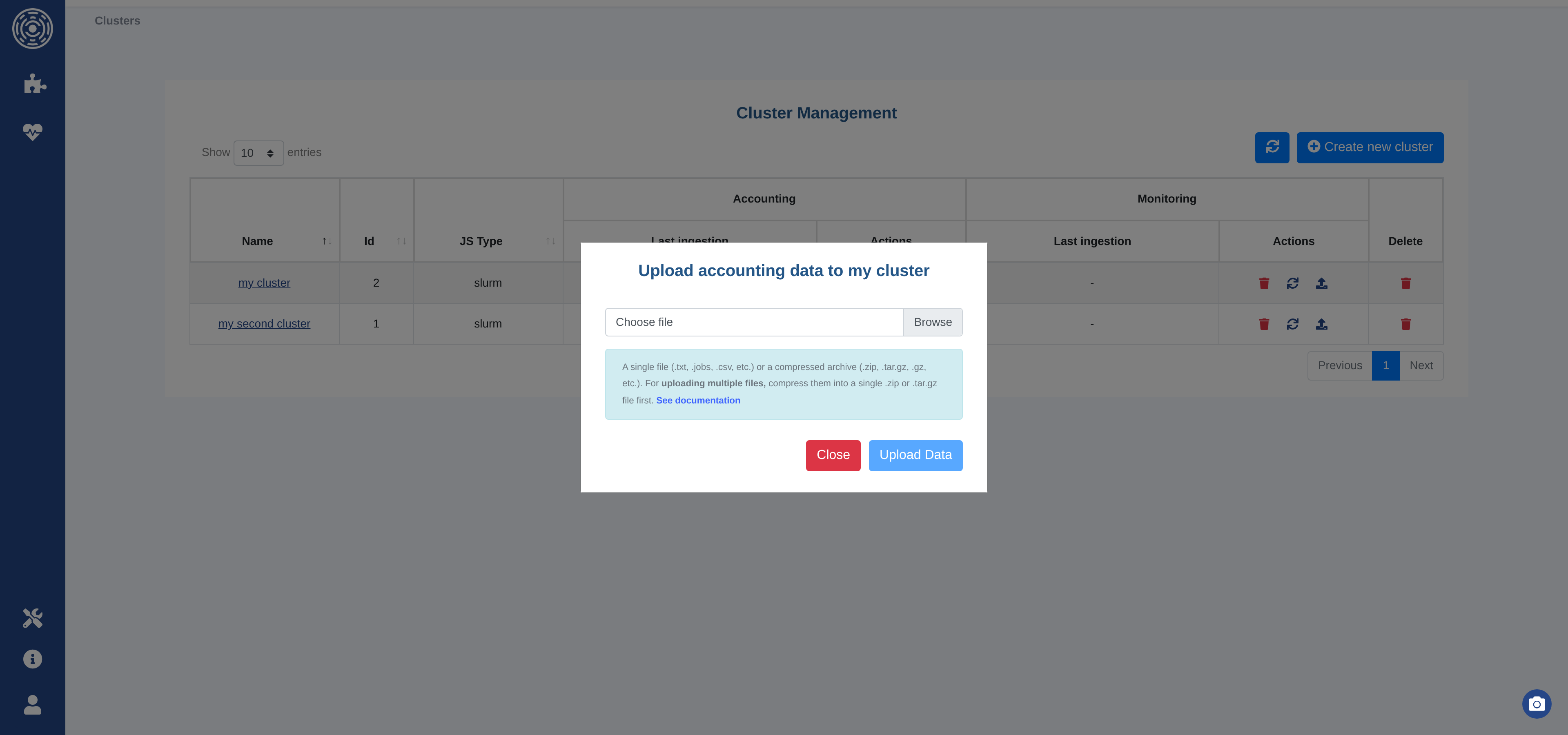 cluster_upload_modal